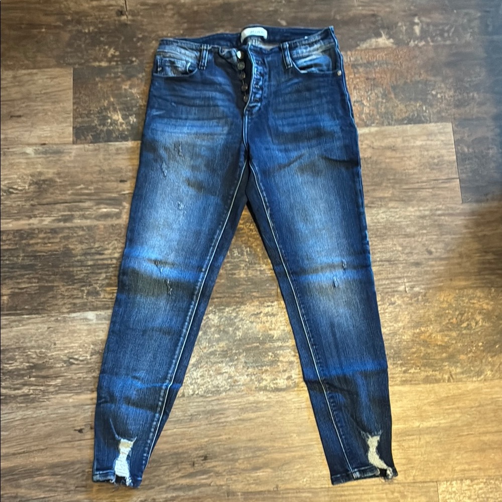KanCan Distressed Blue Skinny Jeans